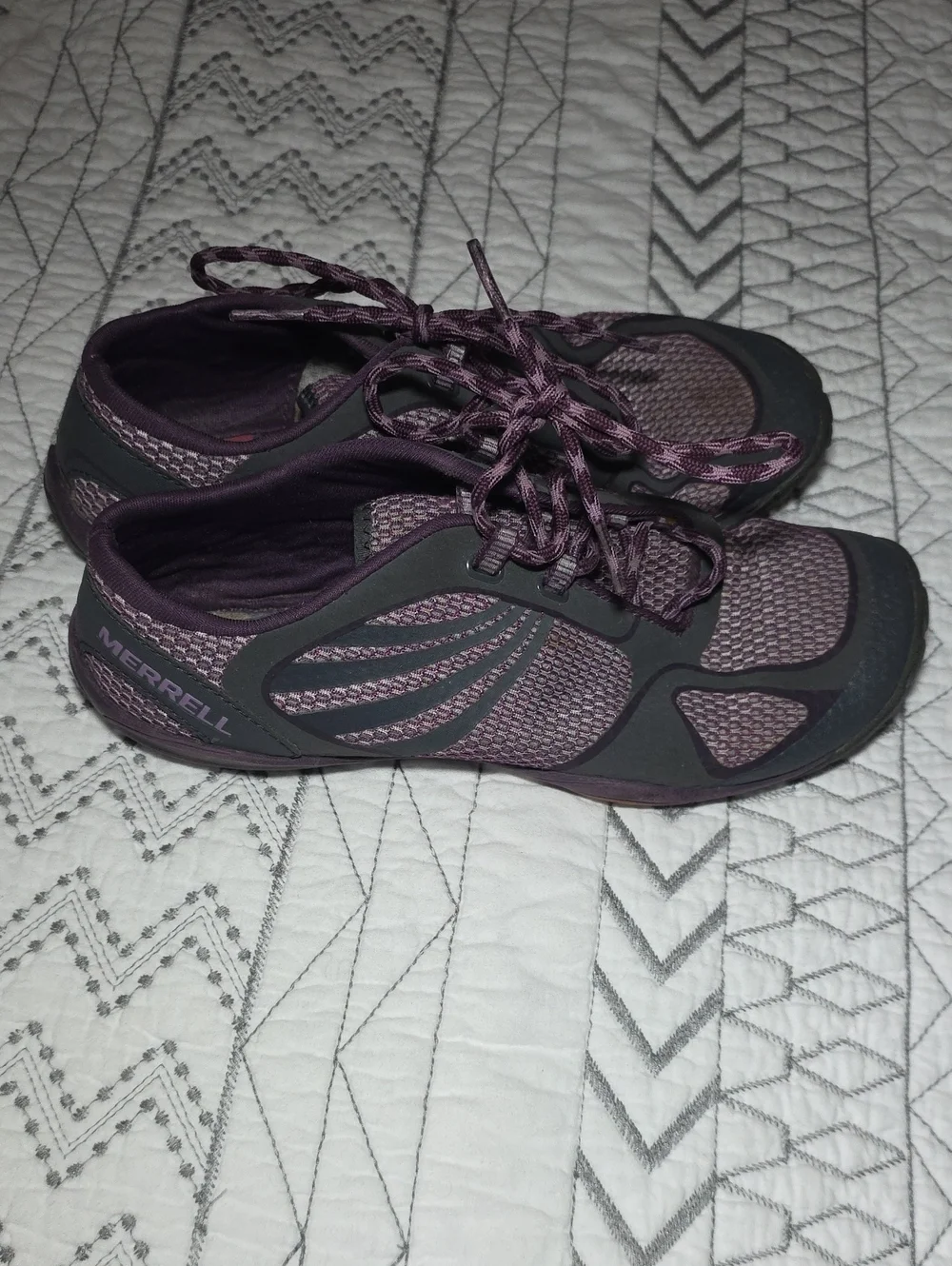 Merrell Women's Plum Purple Lace-Up Minimalist Vibram